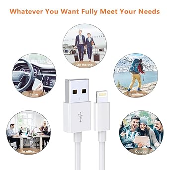 Pbuddy iPhone Charger Cable, 3Pack 1M USB-A to Cable, Premium iPhone Cable Compatible with iPhone 13/13 Pro/13 Pro Max/Mini/12/12 Pro/11/X/8/7/6/5s/SE/iPad Pro/iPod Pbuddy iPhone Charger Cable, 3Pack 1M USB-A to Cable, Premium iPhone Cable Compatible with iPhone 13/13 Pro/13 Pro Max/Mini/12/12 Pro/11/X/8/7/6/5s/SE/iPad Pro/iPod
